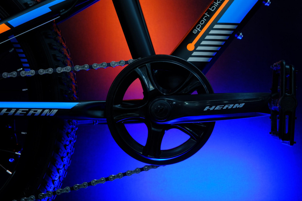 Heam First 207 Матовый Чёрно/Оранжевый/Синий