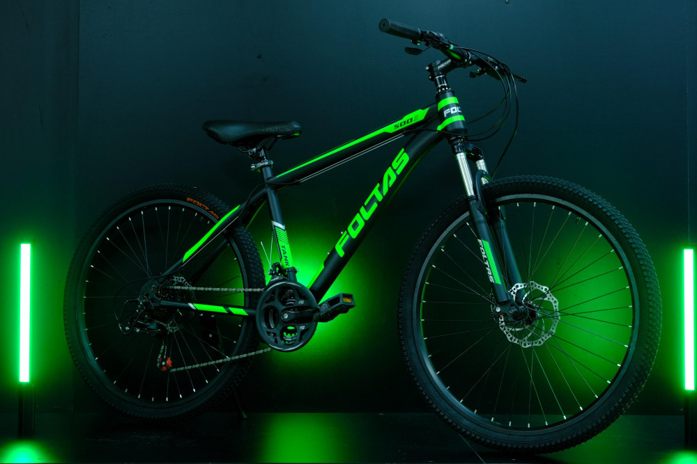 FOLTAS 26 Steel 21sp Чёрный/Зелёный