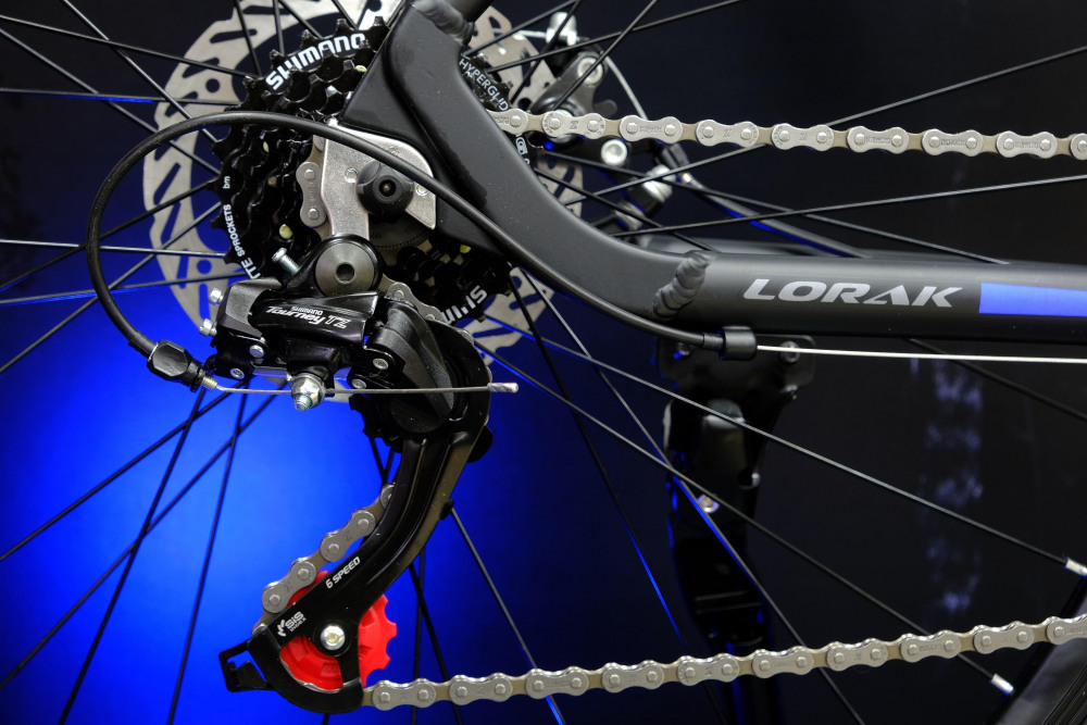 LORAK M-07 Prom Матовый Чёрный/Синий 19р (на рост 171-182)