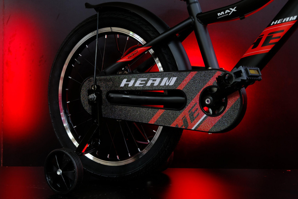 HEAM 18 FATBOY Disk Матовый Чёрный/Красный