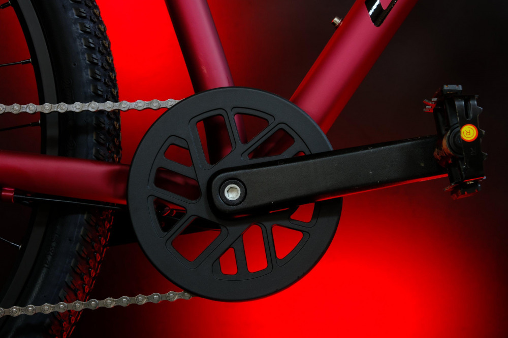 LORAK 2.0 8 sp Матовый Чёрный/Красный 17р (на рост 155-173)